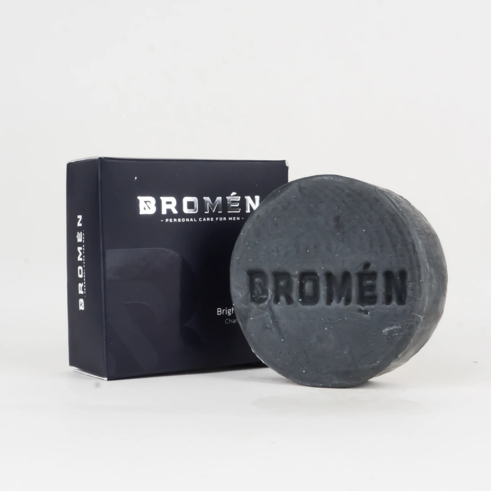 bromen brightening soap closeup with box